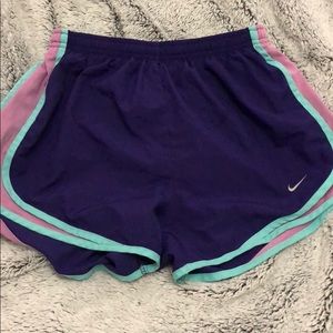 Purple Nike shorts